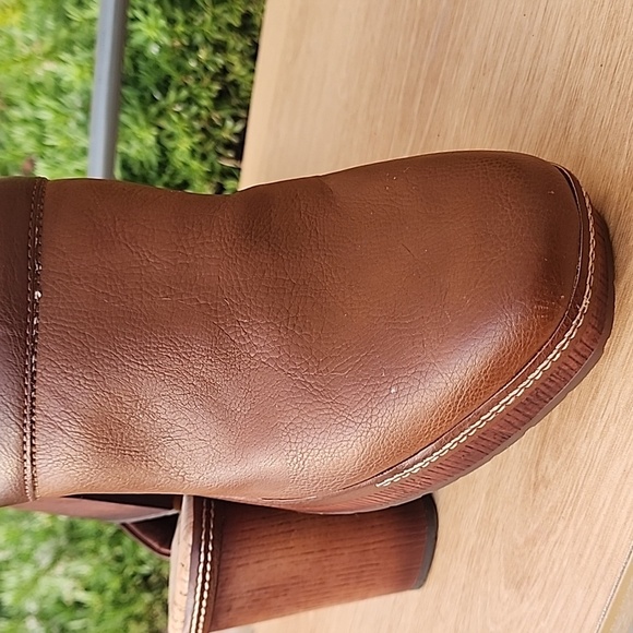 Women's Korks Lori Platform Block Heel Clog Mule Comfort Tan / Brown Size 10 - Picture 6 of 10